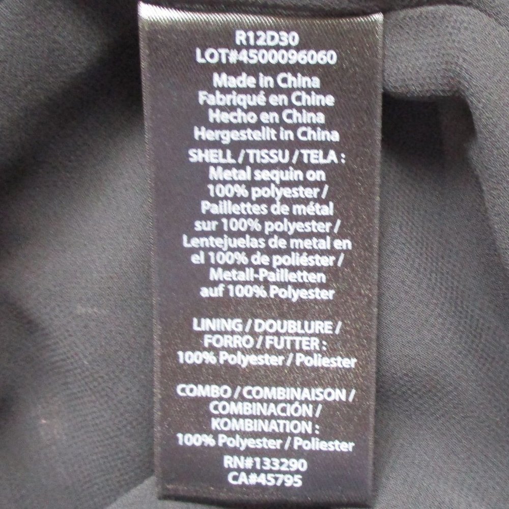 Rachel Zoe Irene Irena Black Sequined Shift Dress Size 0 - Picture 9 of 9